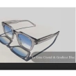 نظارة  شمسية - اليوشن   للجنسين - رمادي ثلجي   وعدسات زرقاء متدرجة