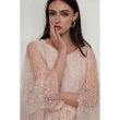 Embellished Dress with Cape Sleeves - Pink
