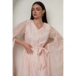 Dress with Cape Sleeves - Pink
