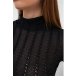 VERTICAL KNIT DETAIL TRANSPARENT TOP