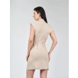 High Neck Sleeveless Mini Dress with Waist Darts