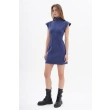 High Neck Sleeveless Mini Dress with Waist Darts
