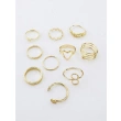 Bijouterie Set Ring- Gold color