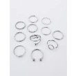 High-Quality Stainless Steel Set Ring -Silver Color
