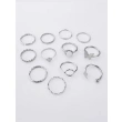 High-Quality Stainless Steel Set Ring -Silver Color