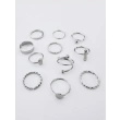 Bijouterie Set Ring- Silver Color