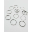 Bijouterie Set Ring- Silver Color