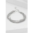 High-Quality Stainless Steel Combination Bracelet-Silver Color