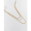 High-quality Stainless Stee l Necklace 3 Layers Sizes Silver Color and Gold color
