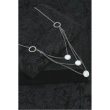 High-Quality Stainless Steel Necklace &ndash; Three Layers &ndash; Silver Color