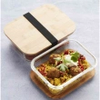 Glass Lunch Box with Bamboo Lid - 1.1L