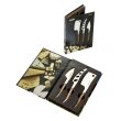 Reggio Cheese Set with Dark Wood Handle Ck-20A