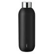 Keep Cool Vacuum Drinking Bottle - Black - 0.6L