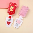 Milk Tea Bear Patch Air Cushion Comb (Strawberry Special Edition) - 3388  Pink &amp; Red