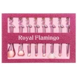 مجموعة فرش المكياج "رويال فلامينجو" مكونة من 8 قطع.