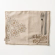 Placemat Set with a Gold Design and the Phrase Ramadan Kareem
