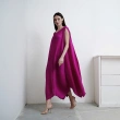 Asymmetric Dress - Dark Pink