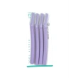 Straight Handle Micro-Distance Eyebrow Trimmer 4pcs Set - Purple