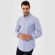 Men's Slim Fit Casual Shirt - White Light Blue