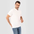 قميص بولو رجالي باللون الاوف وايت