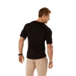 Men's Cotton Tag Training T-Shirt - Black