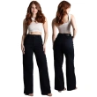 Women&rsquo;s Wide Leg Jeans - Black