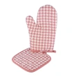 Houndstooth 2-Piece Set (Glove + Mat)