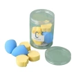 Delicate And Soft Barreled Multi-Purpose Powder Puff 9Pcs Set-Blue &amp; Yellow