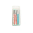 Professional Micro-Distance Eyebrow Trimmer 4Pcs Set - Pink &amp; Blue