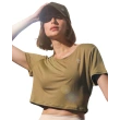 Ultra Soft Bamboo Crop Top - Moss Green