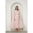 Dress with Cape Sleeves - Pink