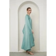 Asymmetric Cape Dress - Blue