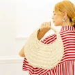 Saint-Tropez Half-Moon Straw Bag - Ivory Dune