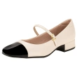 Women's Block Heel Shoe Ivory