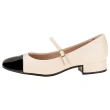 Women's Block Heel Shoe Ivory