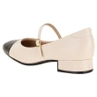 Women's Block Heel Shoe Ivory