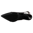 Women's Slingback Heel Glossy Black
