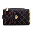 Nora Monogram Wallet - Black