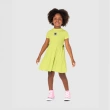 Girl's Cotton Tiered Dress &ndash; Bow Detail &amp; Short Sleeves - Light Green