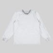 Kids' Unisex Long Sleeve Cotton T-Shirt &ndash; Crew Neck - White