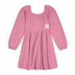 Girls' Long Sleeve Stretch Knit Dress - Baby Pink