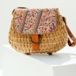 Amalfi Beads Straw Bag- Golden Sand