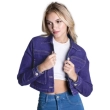 Women&rsquo;s Cropped Denim Jacket - Blue
