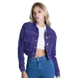 Women&rsquo;s Cropped Denim Jacket - Blue