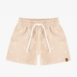 Baby Boy's Comfort Fleece Shorts &ndash; Botanical Print -  Light Brown