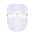 LED Face Mask Transparent Light Therapy Facial Device for Acne, Redness, Fine Lines, Anti&ndash;Aging, Collagen Boosting, At&ndash;Home LED Skincare Treatment Sessions