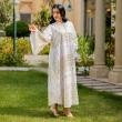 Women's Elegant Regular-Fit Sequined Abaya Dress - Garangao, Festive Outings
