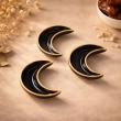 Crescent Tray -Black-  A sophisticated blend of celestial design and modern luxury