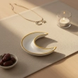 Crescent Tray - White - A sophisticated blend of celestial design and modern luxury