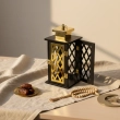 Arched Window Lantern &ndash;Black&amp;Gold - A luminous window into traditional elegance and cultural warmth